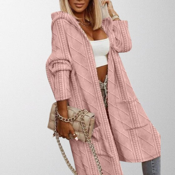 Olivia - Extended Length Hooded Cardigan