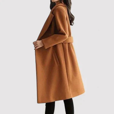 Clara – Wool Coat with Belt